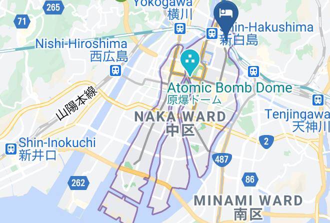 Hiroshima City Naka Ward - Hotel Suite Hiroshima Hakushima Maps