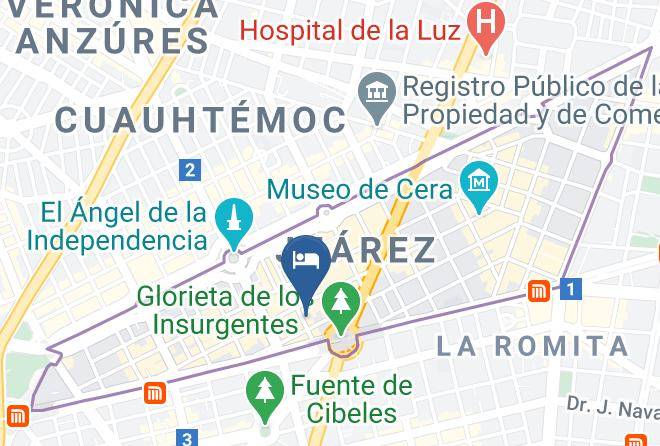 Cuauhtemoc - Hotel Suites Amberes Maps
