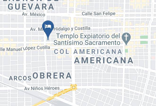 Guadalajara - Hotel Suites Bernini Maps