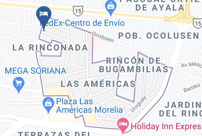 Morelia - Estanza Hotel & Suites Maps
