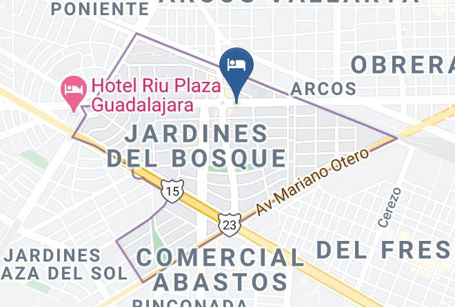 Guadalajara - Hotel & Suites Fuente Del Bosque Maps