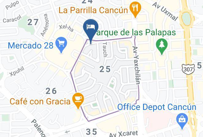 Benito Juarez - Hotel Suites Gaby Maps