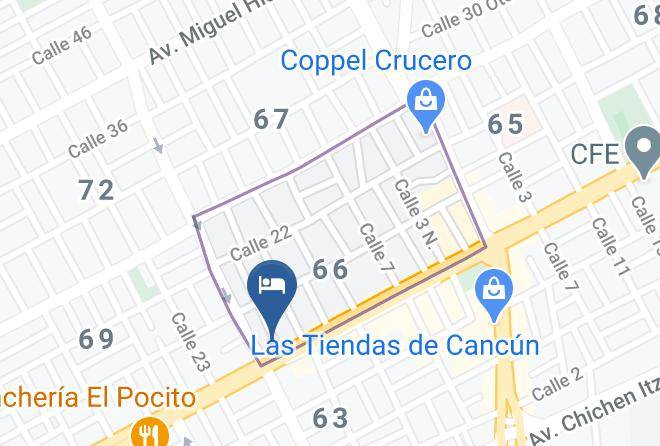 Benito Juarez - Hotel Suites La Roca Maps
