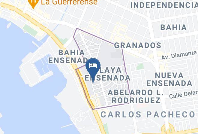 Ensenada - Hotel Suites Malena Maps