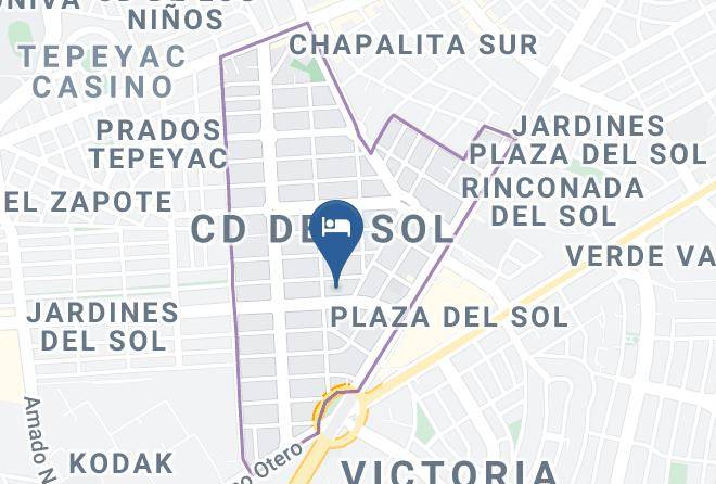 Zapopan - Hotel Suites Moctezuma Maps