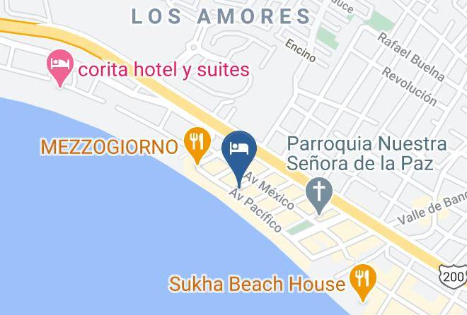 Bahia De Banderas - Hotel Suites Nadia Maps