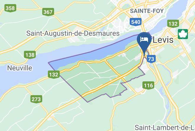 Levis - Hotel & Suites Normandin Levis Maps