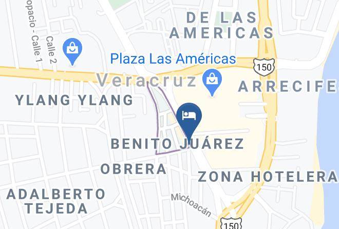 Boca Del Rio - Hotel Suites Regina Maps