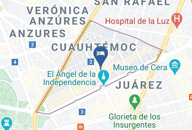 Cuauhtemoc - Hotel Suites San Marco Maps