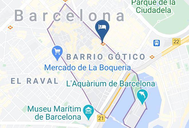 Barcelona - Hotel Suizo Maps