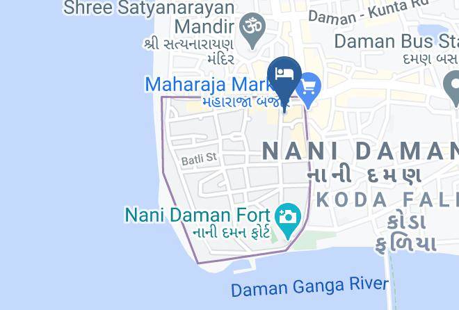 Daman - Hotel Sukh Sagar Maps