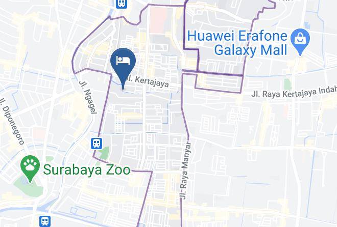 Kota Surabaya - Hotel Sulawesi Kertajaya Maps