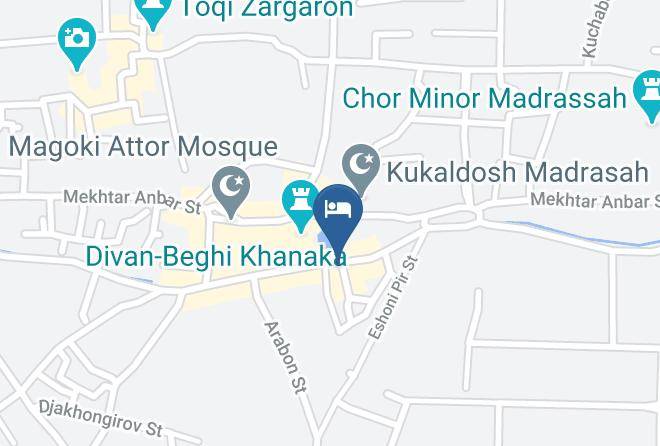 Bukhara - Hotel Sultan Bukhara Uzbekistan Maps