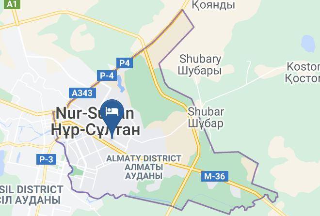 Nur Sultan - Hotel Summer Garden Maps