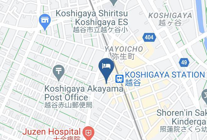 Koshigaya City - Hotel Sun Clover Koshigaya Ekimae Maps