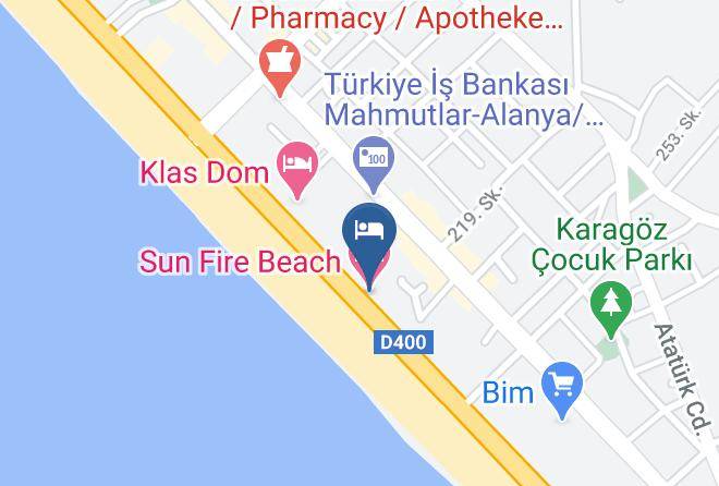 Alanya - Sun Fire Beach Hotel Maps