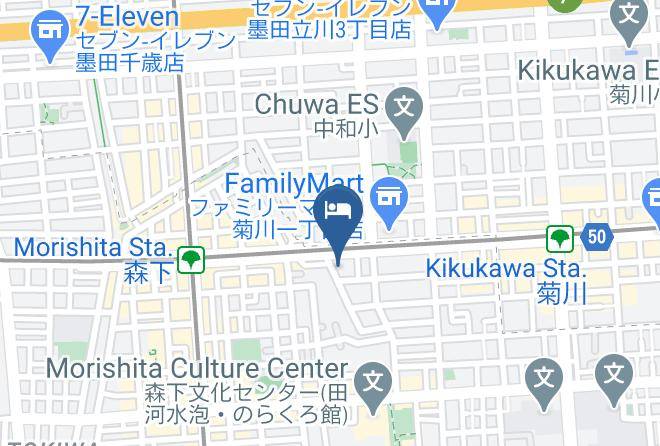 Koto Ward - Hotel Sun Morishita Maps