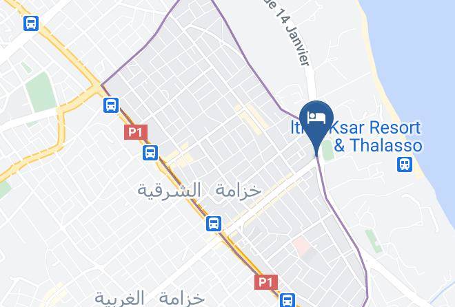 Tunisia - Hotel Sun Palace Maps