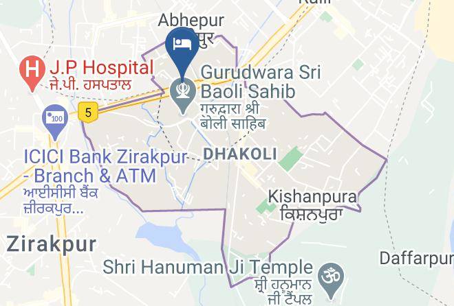 Zirakpur - Hotel Sun Park Chandigarh Zirakpur Maps
