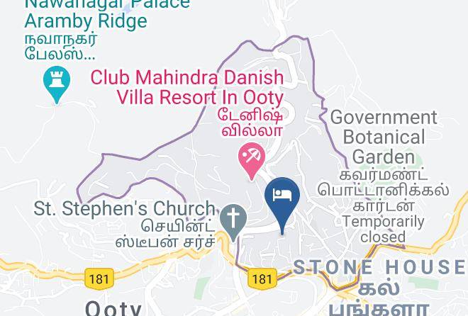 Ooty - Hotel Sun Park Ooty Maps