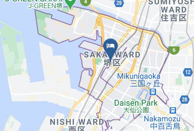 Sakai City Sakai Ward - Hotel Sun Plaza Sakai Annex Maps