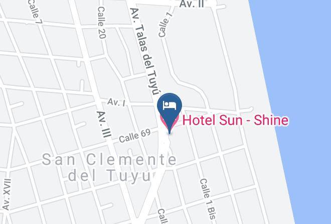 Mar Del Tuyu - Hotel Sun Shine Maps