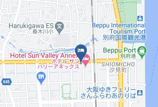 Beppu City - Hotel Sun Valley Maps