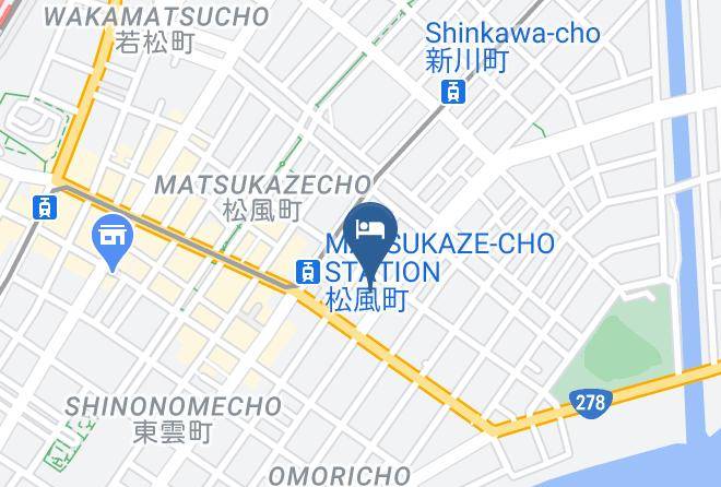 Hakodate City - Hotel Suncity Hakodate Maps