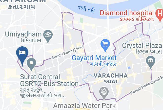 Surat - Hotel Suncity Maps