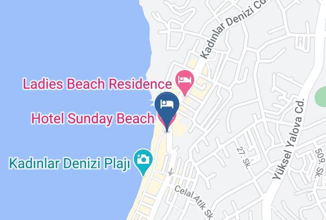 Kusadasi - Hotel Sunday Beach Maps