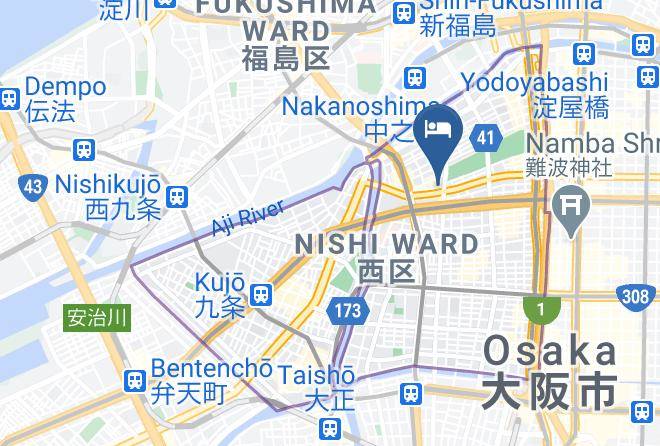 Osaka City Nishi Ward - Hotel Sunlife Maps
