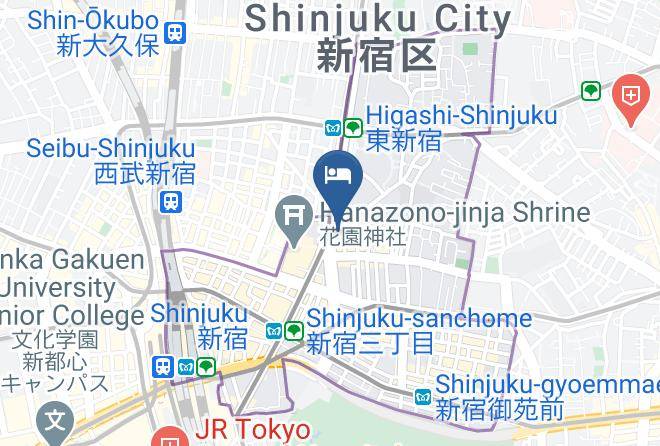 Hotel Sunlite Shinjuku Map