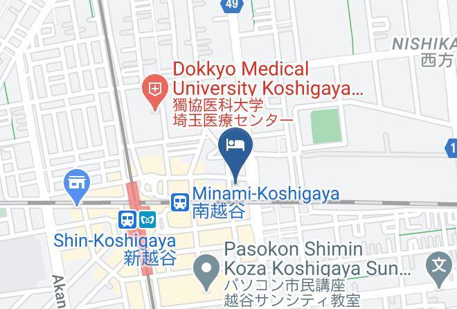 Koshigaya City - Hotel Sunoak Maps