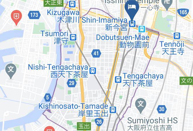 Osaka City Nishinari Ward - Hotel Sunplaza Maps