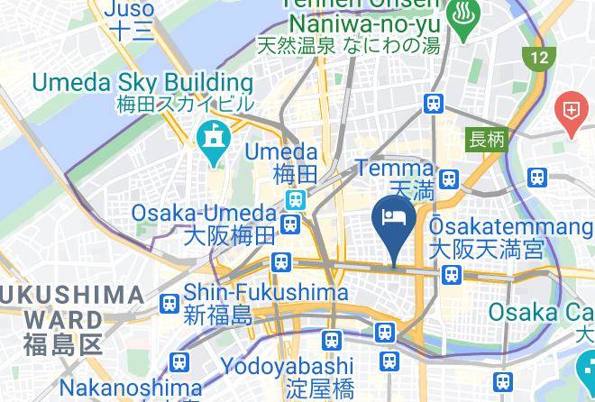 Osaka City Kita Ward - Hotel Einns Inn Umeda Higashi Maps