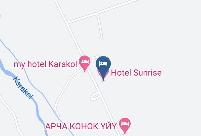 Karakol - Hotel Sunrise Maps