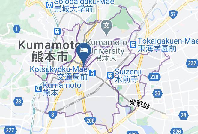 Kumamoto City Chuo Ward - Hotel Sunrise Maps