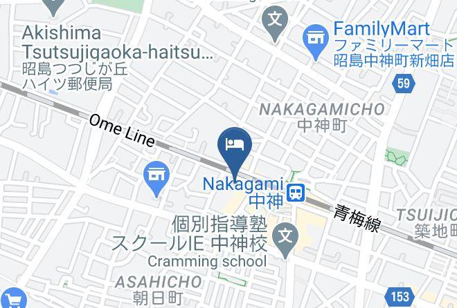 Akishima City - Hotel Sunrise Maps