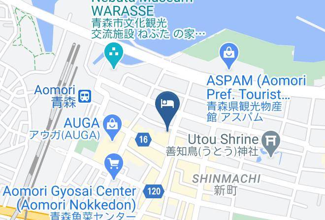 Hotel Sunroute Aomori Map - Aomori Pref - Aomori City