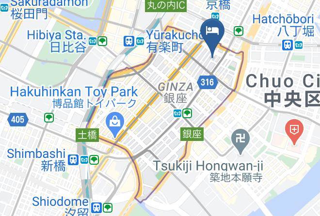 Chuo Ward - Hotel Sunroute Ginza Maps