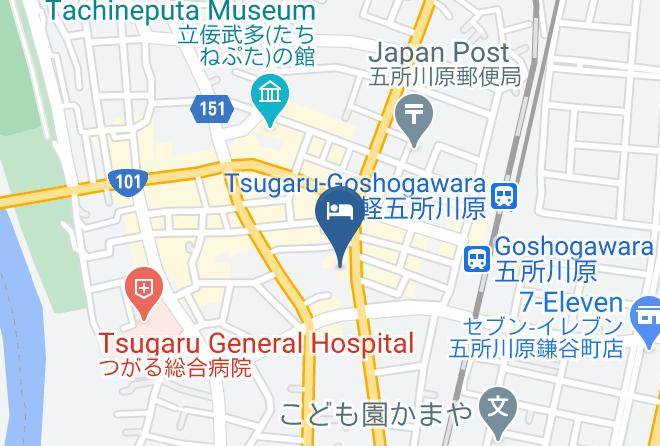 Goshogawara City - Hotel Sunroute Goshogawara Maps