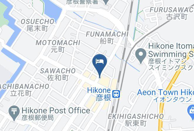 Hikone City - Hotel Sunroute Hikone Maps