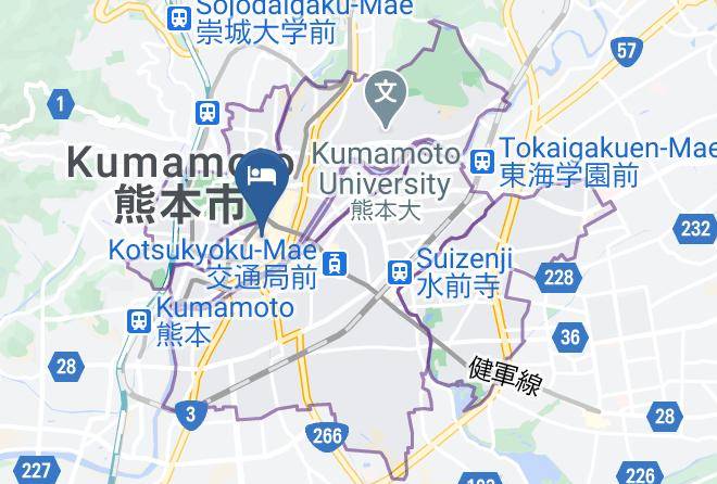 Kumamoto City Chuo Ward - Hotel Sunroute Kumamoto Maps