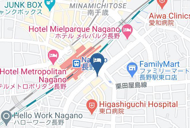 Hotel Sunroute Nagano Higashiguchi Map