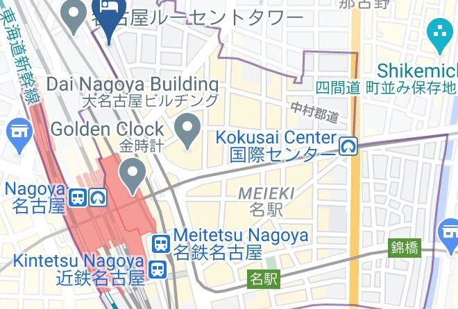 Nagoya City Nakamura Ward - Hotel Sunroute Plaza Nagoya Maps