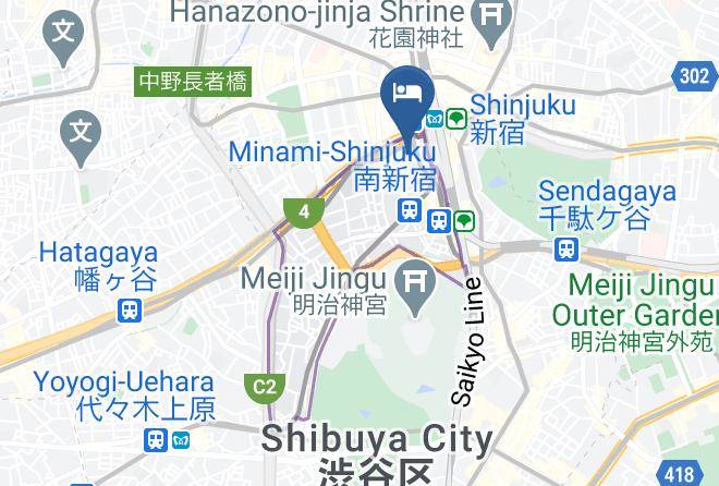 Shibuya Ward - Hotel Sunroute Plaza Shinjuku Maps