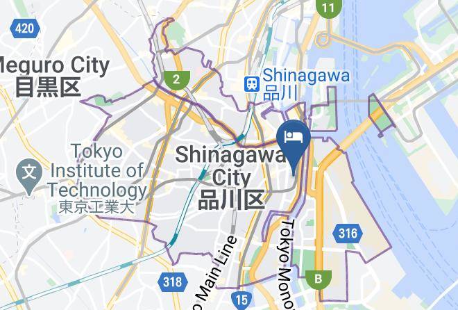 Shinagawa Ward - Sotetsu Grand Fresa Shinagawa Seaside Maps