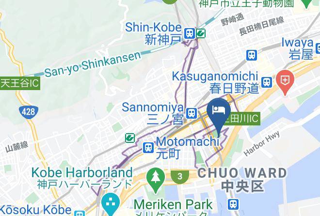 Hotel Sunroute Sopra Kobe Map