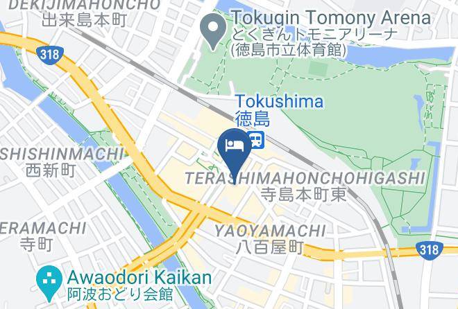 Tokushima City - Hotel Sunroute Tokushima Maps