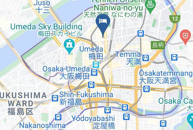 Osaka City Kita Ward - Hotel Binario Umeda Maps